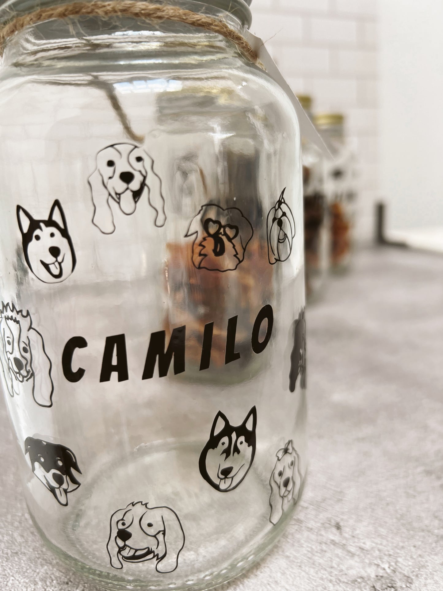 Jar Personalizado con la carita de tu doggie